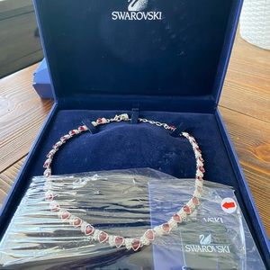 In box signed Swarovski crystal Lala Collar